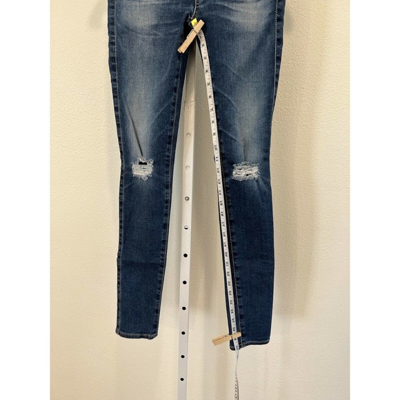 AG AG-ED Denim Womens ‘The Leggings’ Distressed Blue Skinny Jeans 26R - Picture 7 of 7